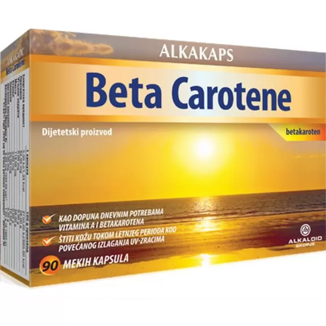 ALKAKAPS BETA CAROTEN 2mg 90 KAPSULA