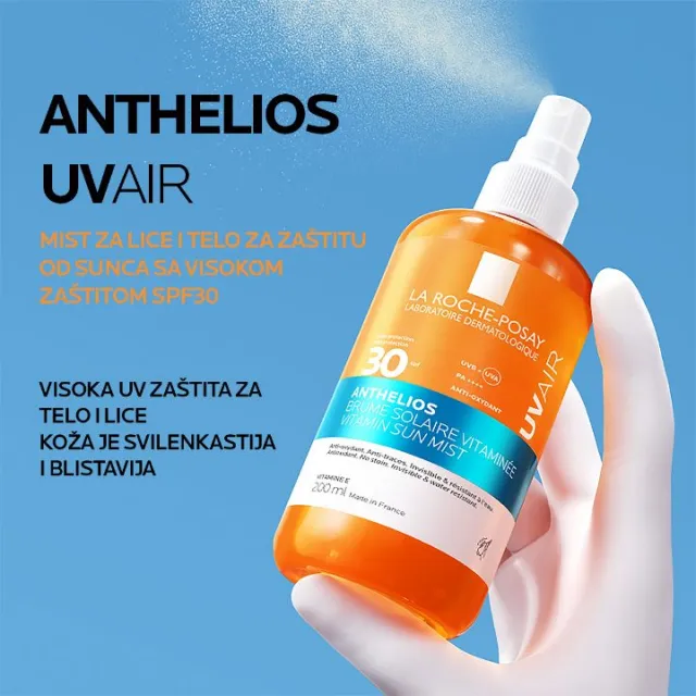 La Roche-Posay MIST ZA LICE I TELO ZA ZAŠTITU OD SUNCA SA VISOKOM ZAŠTITOM SPF30, 200ml