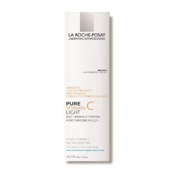 La Roche-Posay REDERMIC PURE VITAMIN C LIGHT Krema protiv znakova starenja za korekciju bora i punoću kože s čistim vitaminom C i hijaluronskom kiselinom, normalna i mešovita koža, 40 ml