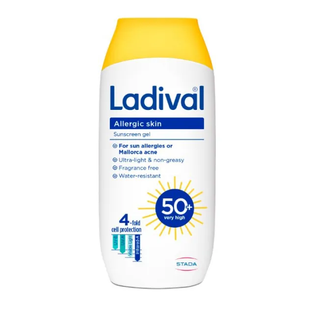 LADIVAL GEL ZA KOŽU SKLONU ALERGIJI SPF50+ 200ML