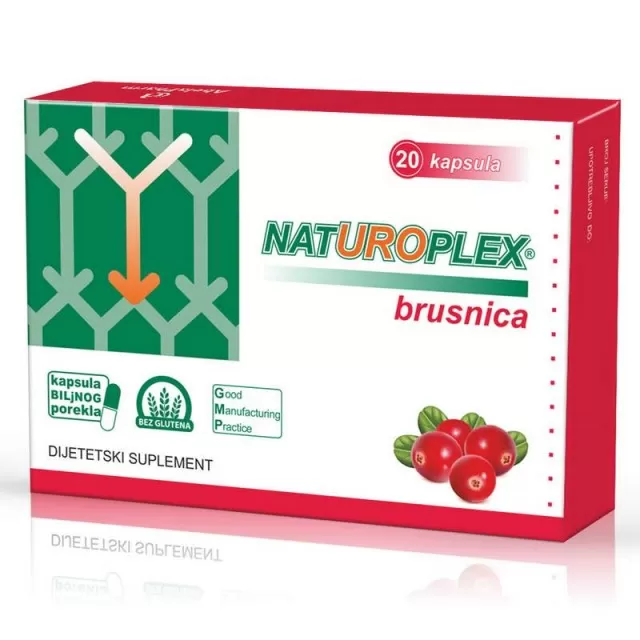 NATUROPLEX BRUSNICA, 20 KAPSULA