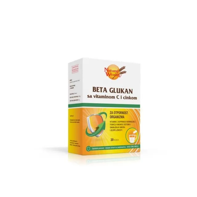 NATURAL WEALTH BETA GLUKAN + VITAMIN C KESICE A20