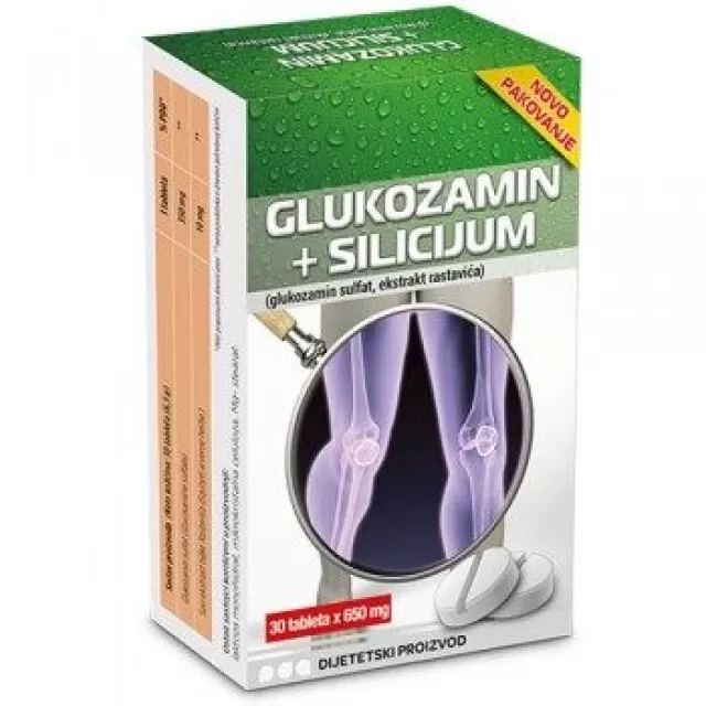 GLUKOZAMIN SULFAT + SILICIJUM 30 TABLETA