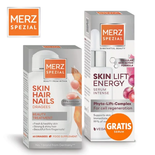 Merz PROMO Spezial dražeje A60 + Merz Skin Lift Energy Serum 30ml