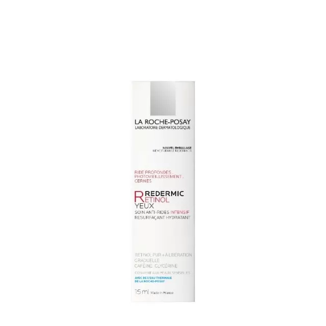 La Roche-Posay REDERMIC RETINOL Intenzivni koncentrat protiv starenja za osetljivu kožu oko očiju, 15 ml