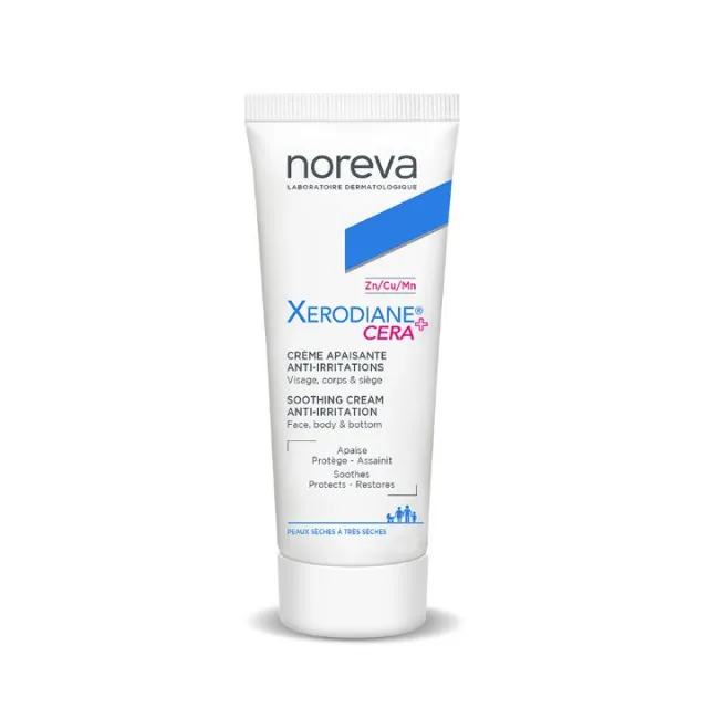 NOREVA XERODIANE CERA + KREMA PROTIV IRITACIJA ZA LICE, TELO I PELENSKU REGIJU 40ML