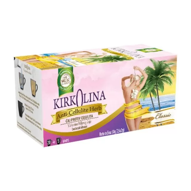 KIRKOLINA ČAJ PROTIV CELULULITA FILTER KESICE A25