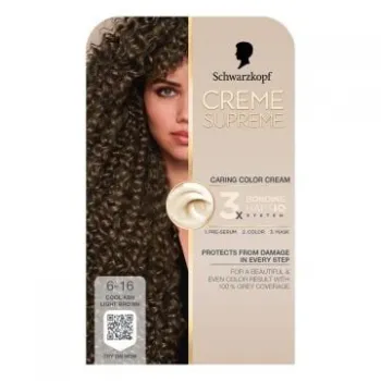 Creme Supreme Farba Za Kosu 6-16 Cool pearly brown