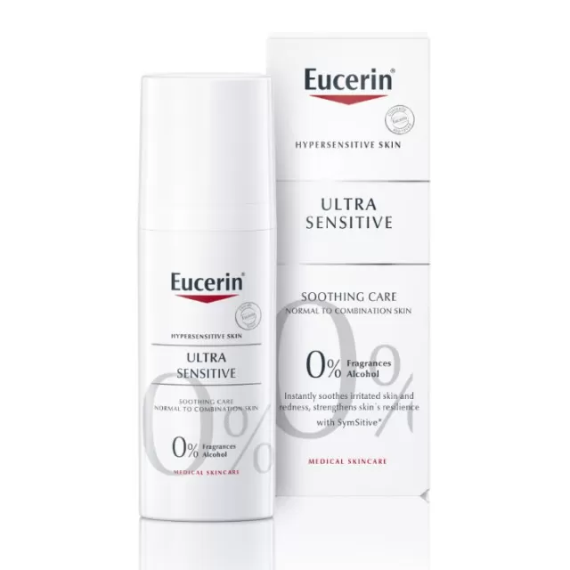 EUCERIN ULTRASENSITIVE FLUID ZA NORMALNU I MEŠOVITU KOŽU LICA 50ML