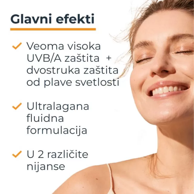 EUCERIN SUN HYDRO PROTECT ULTRALAGANI FLUID ZA ZAŠTITU OD SUNCA SPF50+ SVETLI 50ML