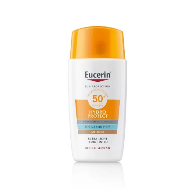 EUCERIN SUN HYDRO PROTECT ULTRALAGANI FLUID ZA ZAŠTITU OD SUNCA SPF50+ TAMNI 50ML