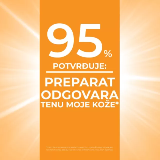 EUCERIN SUN HYDRO PROTECT ULTRALAGANI FLUID ZA ZAŠTITU OD SUNCA SPF50+ TAMNI 50ML