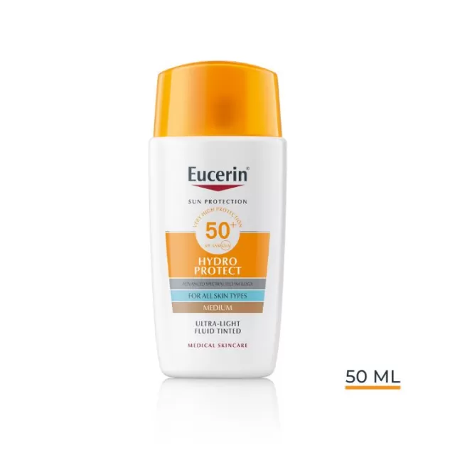 EUCERIN SUN HYDRO PROTECT ULTRALAGANI FLUID ZA ZAŠTITU OD SUNCA SPF50+ TAMNI 50ML