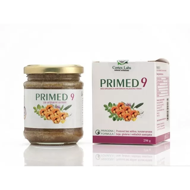 PRIMED 9 BRUSNICA 250GR - URINARNE INFEKCIJE
