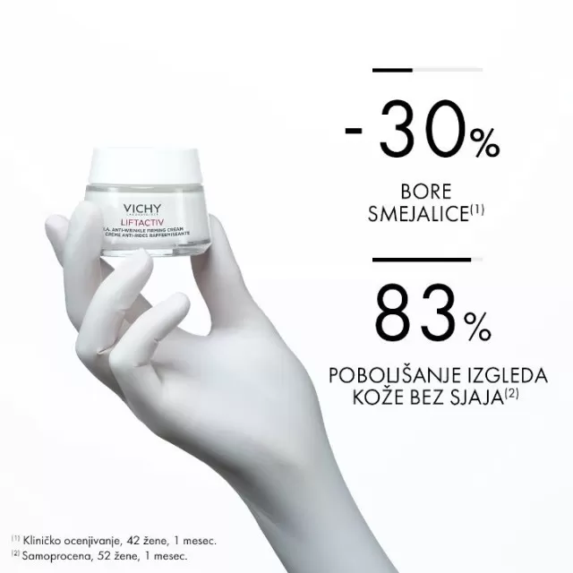 VICHY LIFTACTIV SUPREME Dnevna nega za korekciju bora i čvrstine kože, suva koža, 50 ml