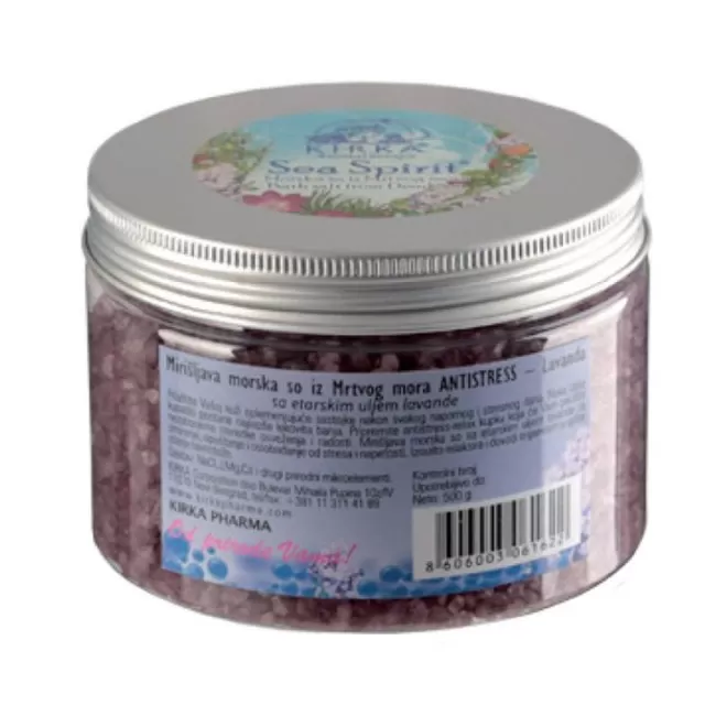 MIRIŠLJAVA MORSKA SO ANTISTRES LAVANDA 500G