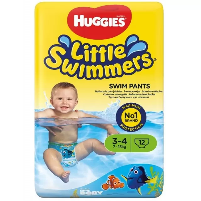 HUGGIES PELENE GAĆICE ZA KUPANJE 3-4, 7-15KG A12