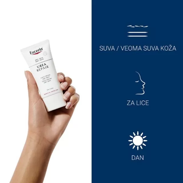 EUCERIN DNEVNA KREMA ZA LICE SA 5% UREE 50ML