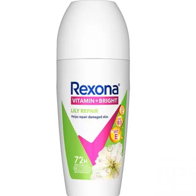 REXONA ROLL-ON VITAMIN + BRIGHT LILY REPAIR 45ML