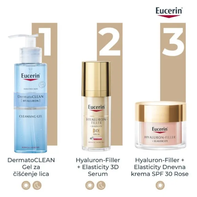 EUCERIN HYALURON FILLER ELASTICITY DNEVNA KREMA SPF30 ROSE REFILL 50ML