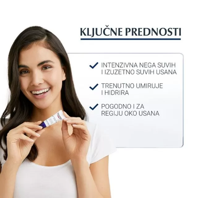 EUCERIN ACUTE BALZAM ZA EKSTRA SUVE USNE 10ML