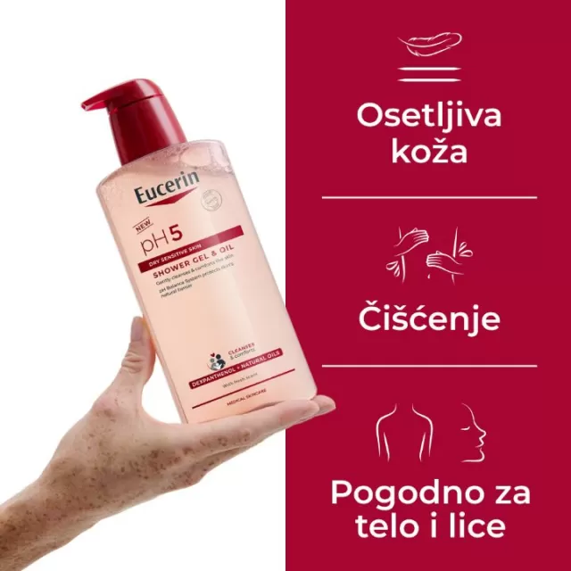 EUCERIN PH5 GEL I ULJE ZA TUŠIRANJE 400ML