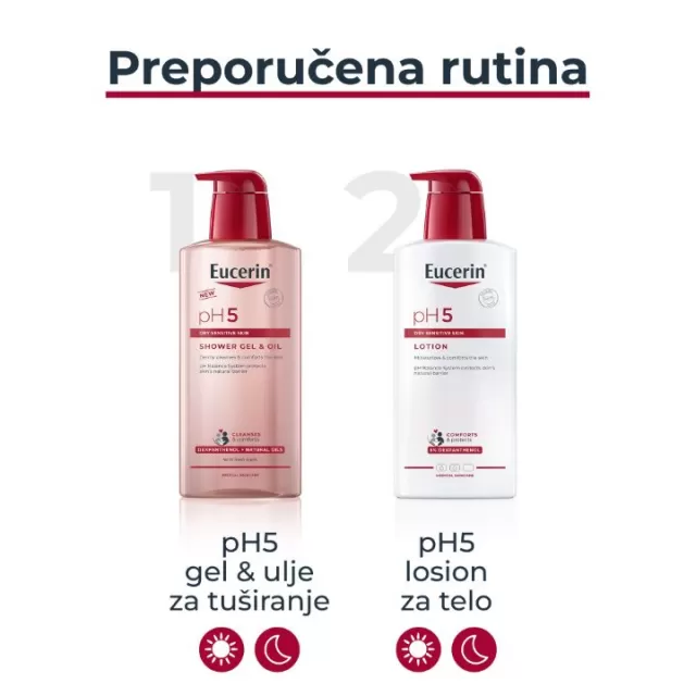 EUCERIN PH5 GEL I ULJE ZA TUŠIRANJE 400ML