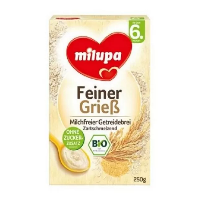 MILUPA BIO ŽITNA KAŠICA GRIZ 6M+ 250G
