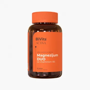 BIVITS ACTIVA MAGNEZIJUM DUO VITAMIN B6 TABLETE A60