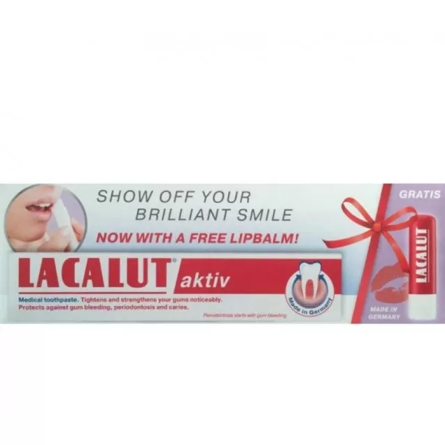 LACALUT AKTIV PASTA ZA ZUBE+GRATIS LABELO