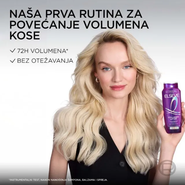 ELSEVE COLLAGEN LIFTER ŠAMPON ZA TANKU KOSU BEZ VOLUMENA 250ML