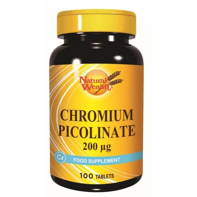 NATURAL WEALTH HROM PIKOLINAT 200MCG TABLETE A100