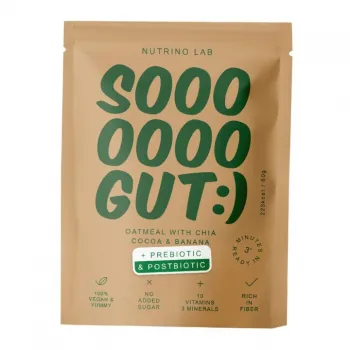 NUTRINO LAB SO GUT :) OVSENA KAŠA SA URMAMA, BANANOM, KOKOSOM, KAKAOM I ČIA SEMENOM 60G