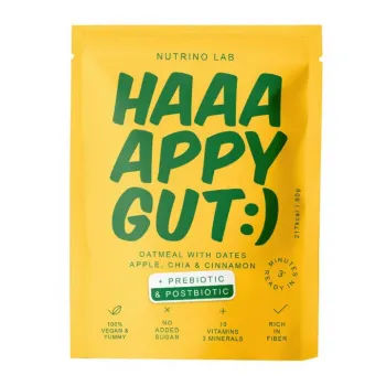NUTRINO LAB HAPPY GUT :) OVSENA KAŠA SA URMAMA, JABUKOM, ČIA SEMENOM I CIMETOM 60G