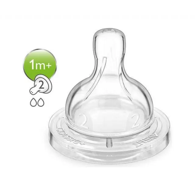 AVENT CUCLA CLASSIC SILIKONSKA 1M+ 2 OTVORA 0856