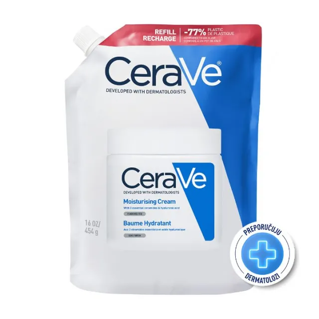 CeraVe Hidratantna krema za suvu kožu, 454g