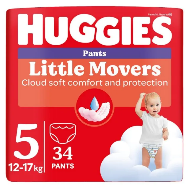 HUGGIES PANTS 5 12-17KG, 34 PELENA GAĆICA