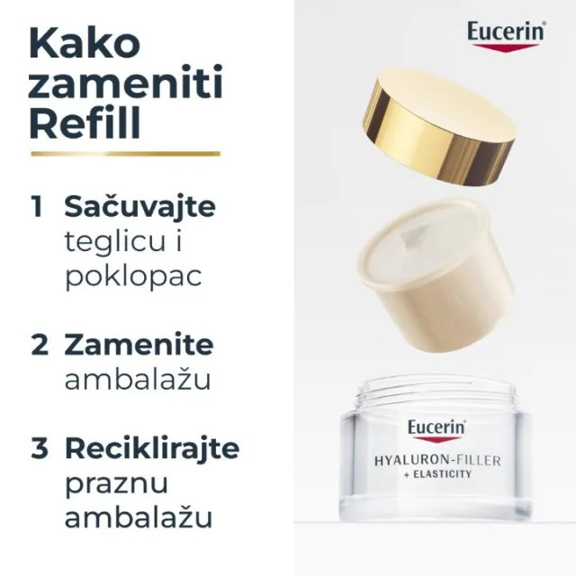 EUCERIN HYALURON FILLER ELASTICITY LIFT DNEVNA KREMA SPF 30 REFILL 50ML