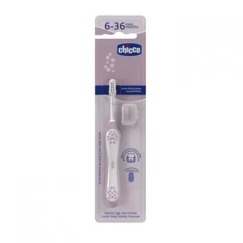CHICCO ČETKICA ZA ZUBE LILA 6-36M