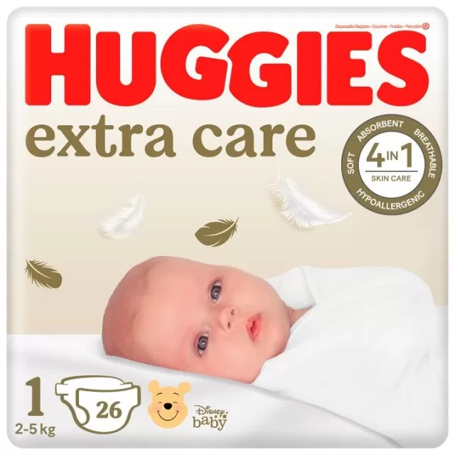 HUGGIES PELENE EXTRA CARE 1 2-5KG, A26