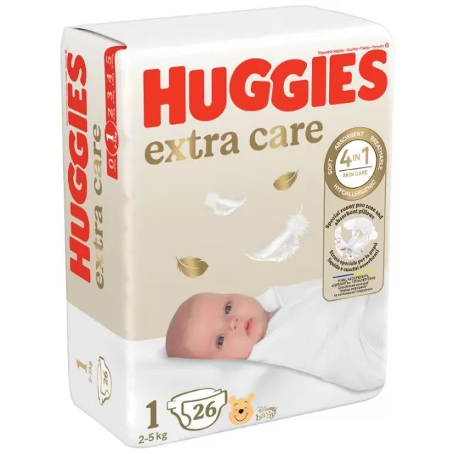 HUGGIES PELENE EXTRA CARE 1 2-5KG, A26
