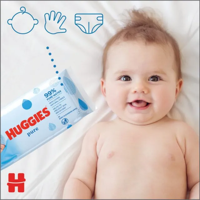 HUGGIES VLAŽNE MARAMICE PURE A56