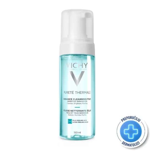 VICHY PURETÉ THERMALE Pena za čišćenje osetljive kože lica, 150 ml