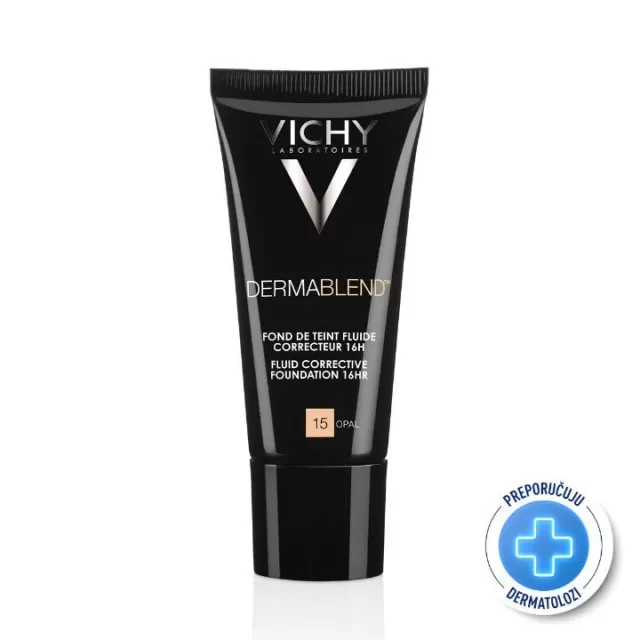 VICHY DERMABLEND CORRECTOR Tečni korektivni puder SPF 35, 30 ml, 15 Opal