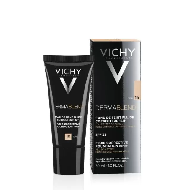 VICHY DERMABLEND CORRECTOR Tečni korektivni puder SPF 35, 30 ml, 15 Opal