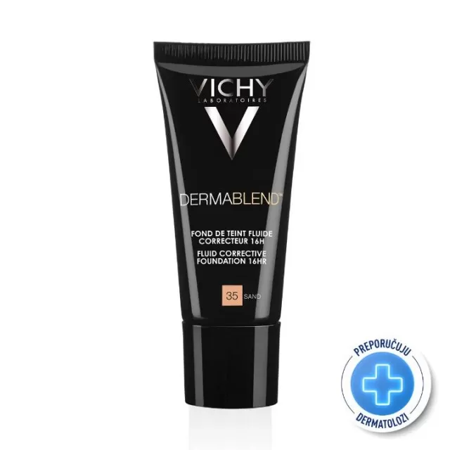 VICHY DERMABLEND CORRECTOR Tečni korektivni puder SPF 35, 30 ml, 35 Sand