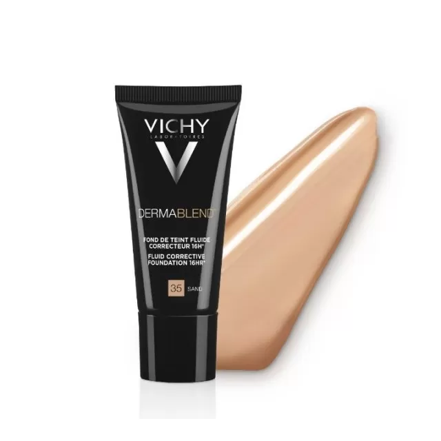 VICHY DERMABLEND CORRECTOR Tečni korektivni puder SPF 35, 30 ml, 35 Sand