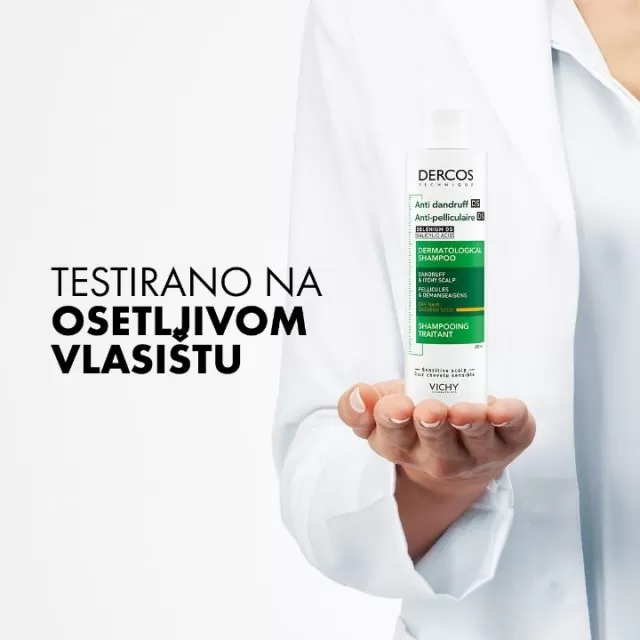 VICHY DERCOS ANTI-DANDRUFF Šampon protiv peruti za suvu kosu, 200 ml