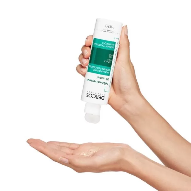 VICHY DERCOS Šampon za regulaciju masnoće vlasišta protiv sebuma, 200 ml