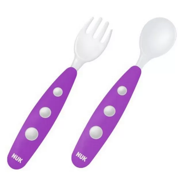 NUK PLASTIČNI PRIBOR ZA JELO 8+M